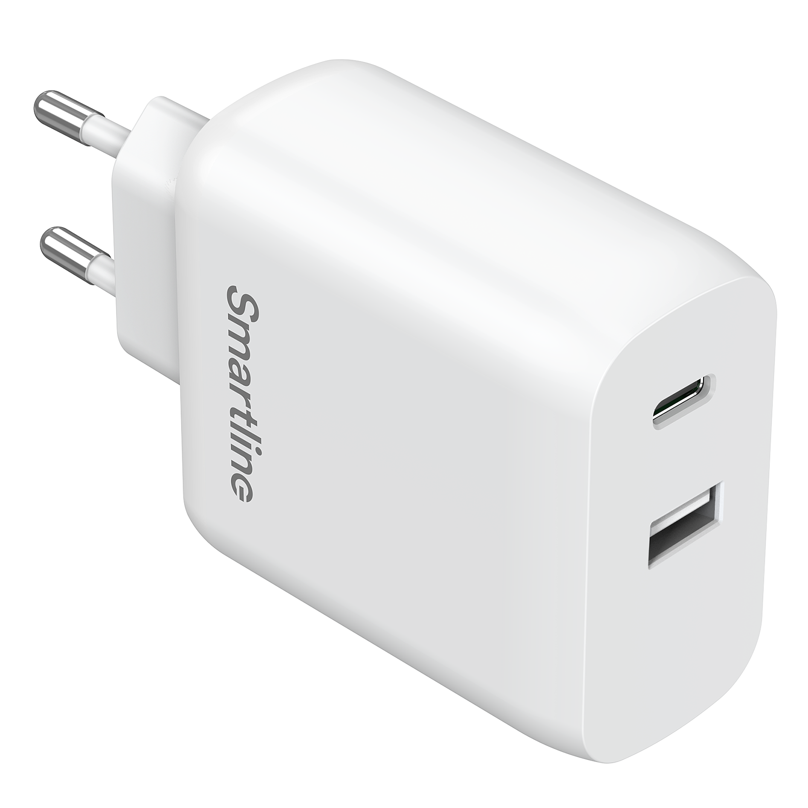 Väggladdare Dubbel Port USB-C & USB-A 65W PD