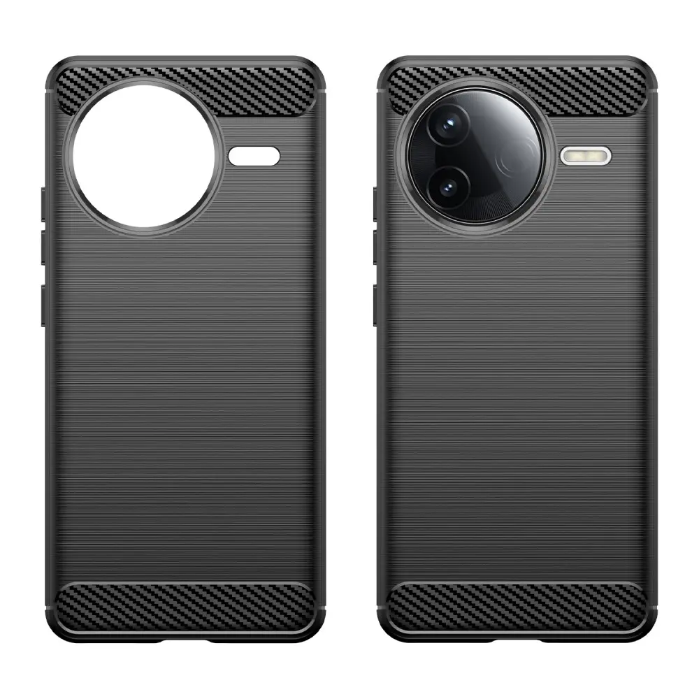 Xiaomi Poco F7 Pro Skal TPU Brushed Svart