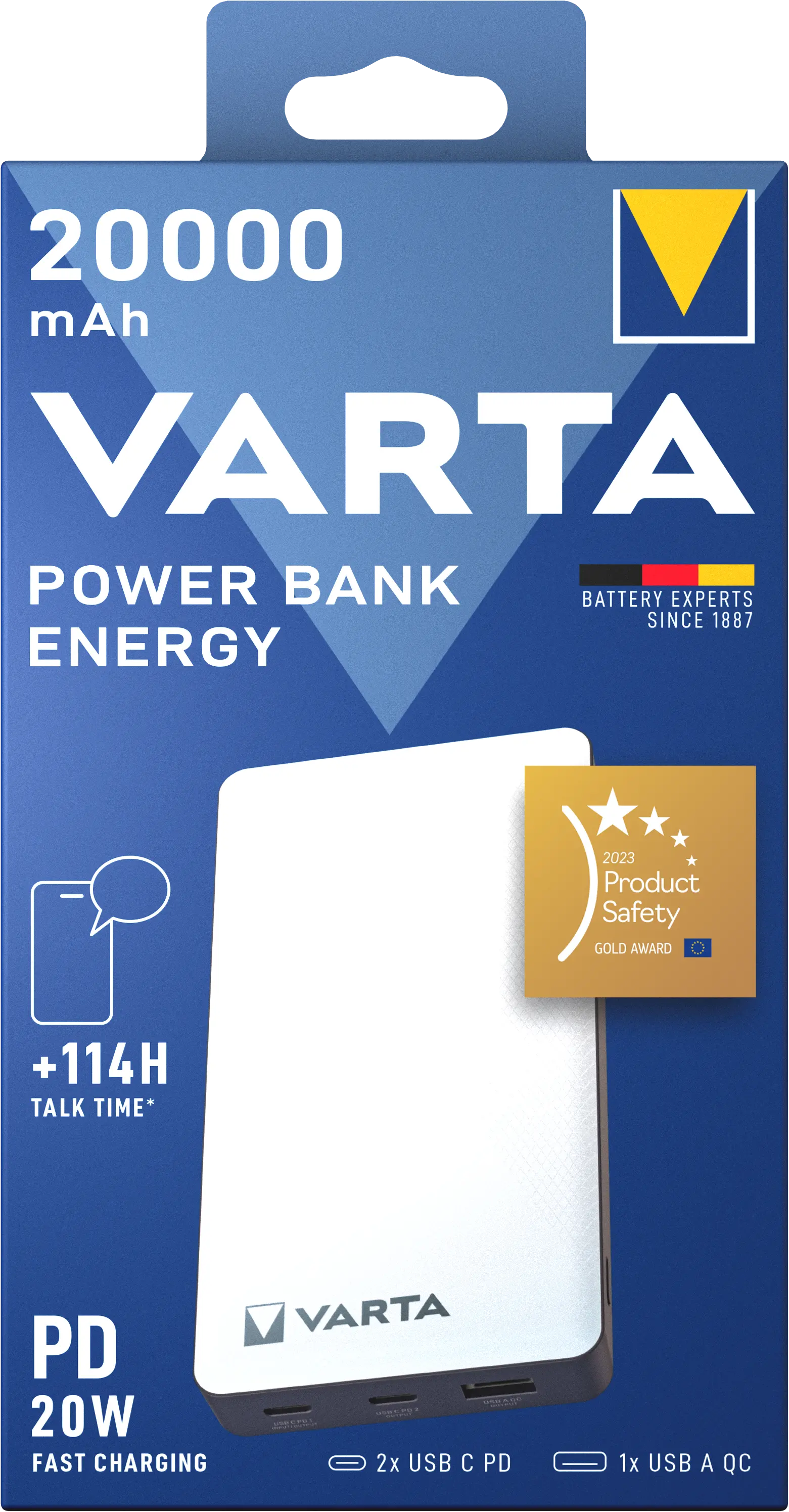 Powerbank Energy 20000 mAh PD 20W Vit