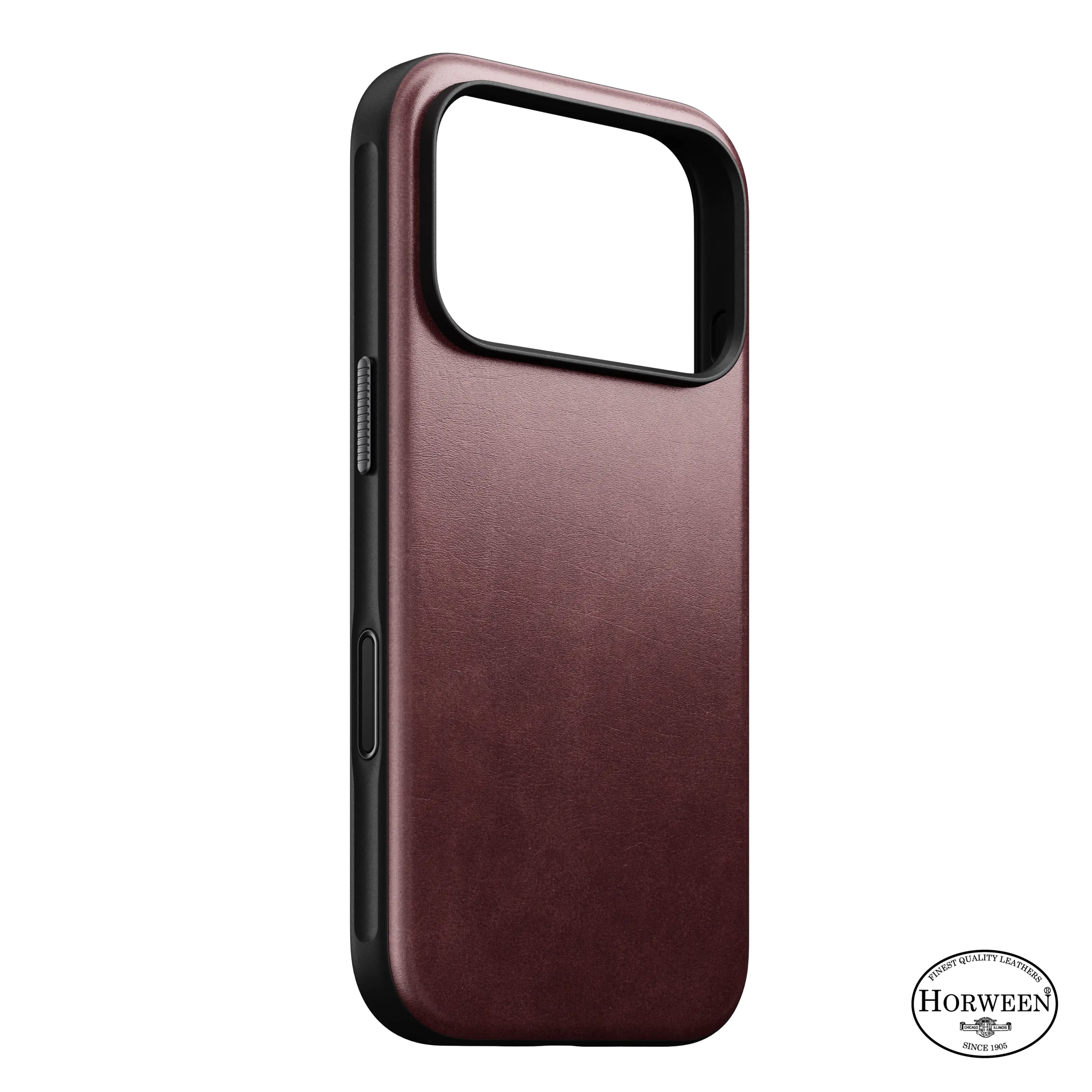 iPhone 18 Pro Modern Case Horween Leather MagSafe Burgundy