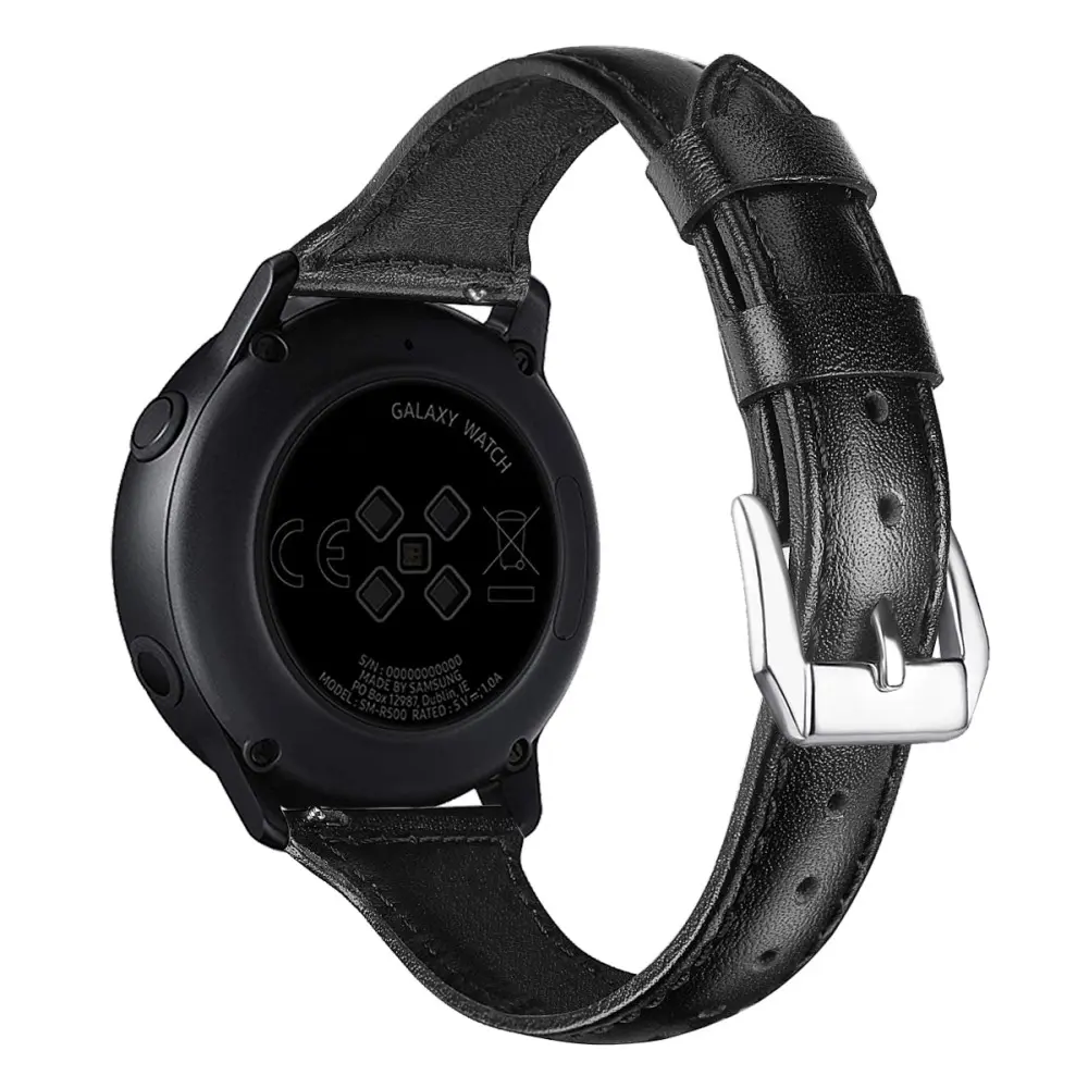 Slim Læderrem Samsung Galaxy Watch 7 44mm Sort