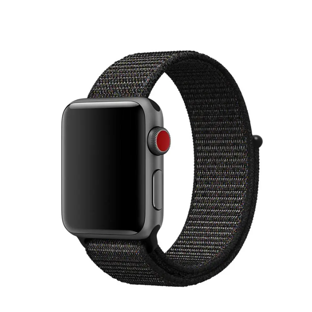 Nylonurrem Apple Watch Series 8 45mm Sort