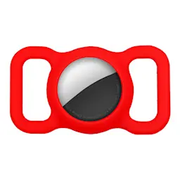 Apple AirTag skal til hundehalsbånd rød