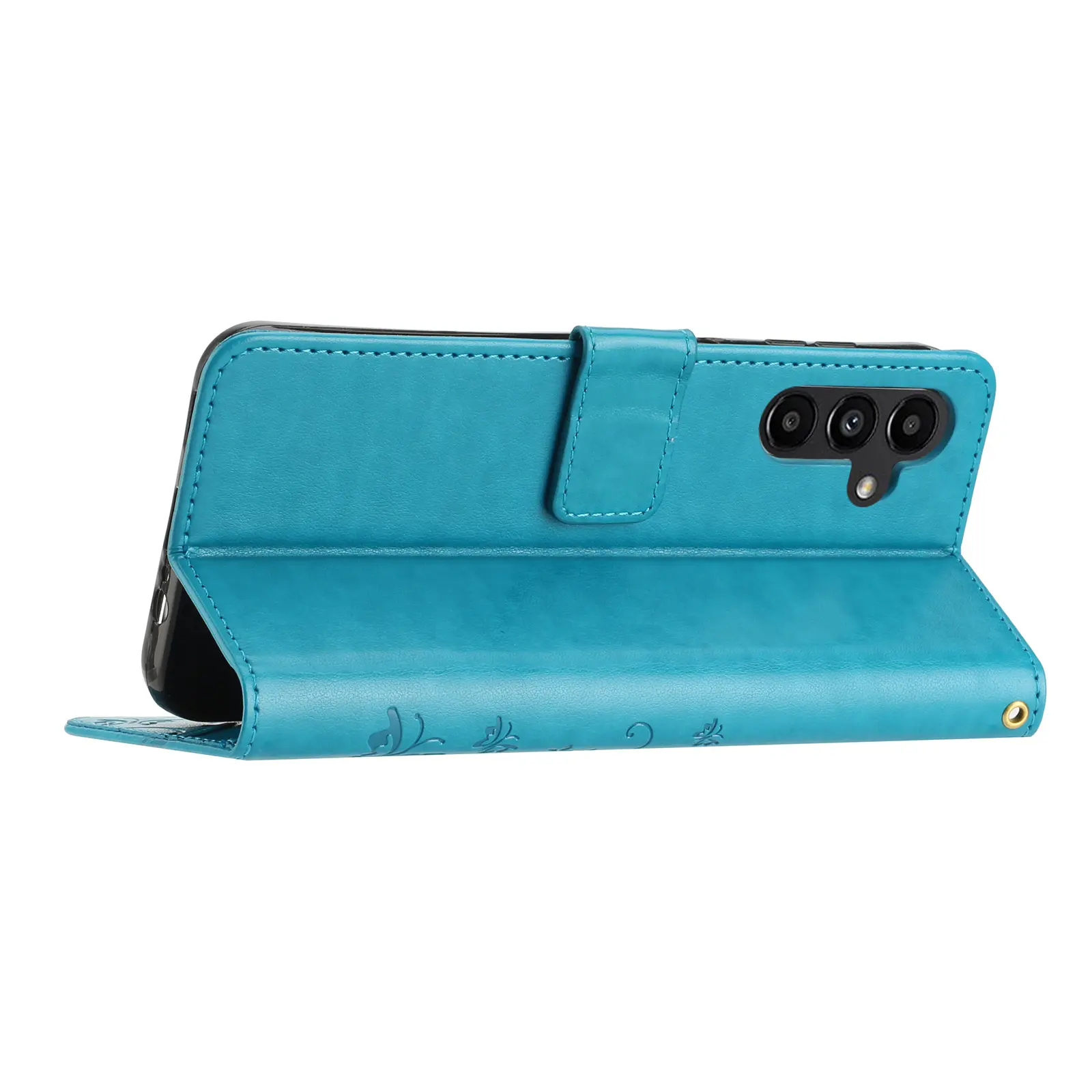 Läderfodral Fjärilar Samsung Galaxy S26 FE Blå