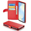 Ægte Læderetui Samsung Galaxy S26 Plus Rød