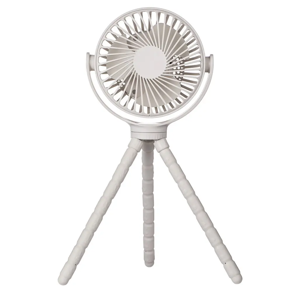 Portabel ventilator med fleksible ben, Hvid