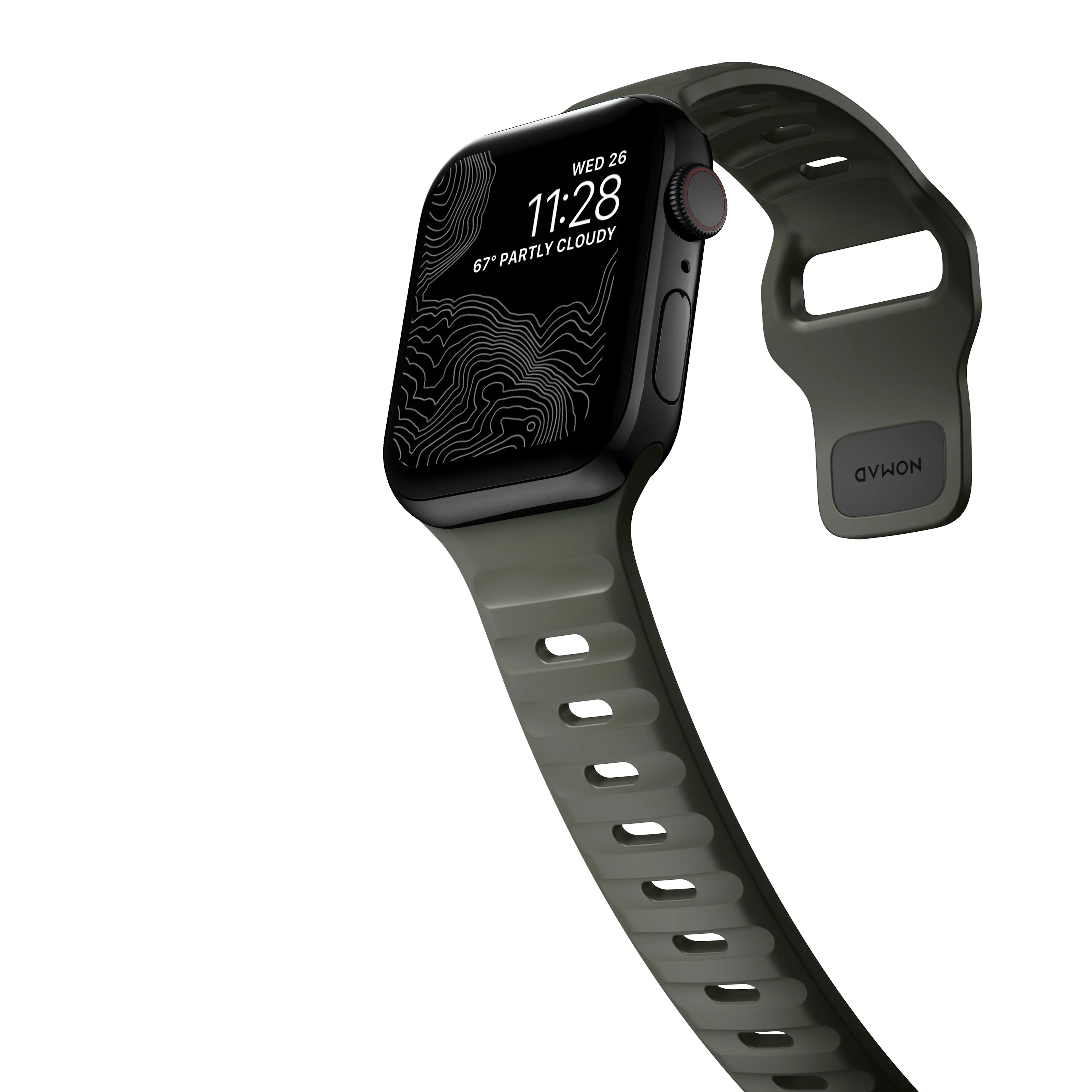 Apple Watch 45mm Series 7 Sport Band Ash Green