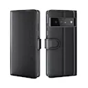 Ægte Læderetui Google Pixel 6 Sort