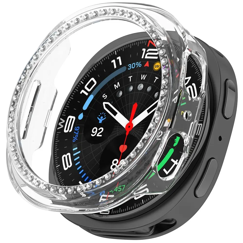 Samsung Galaxy Watch 8 44mm Rhinestone cover Gennemsigtig