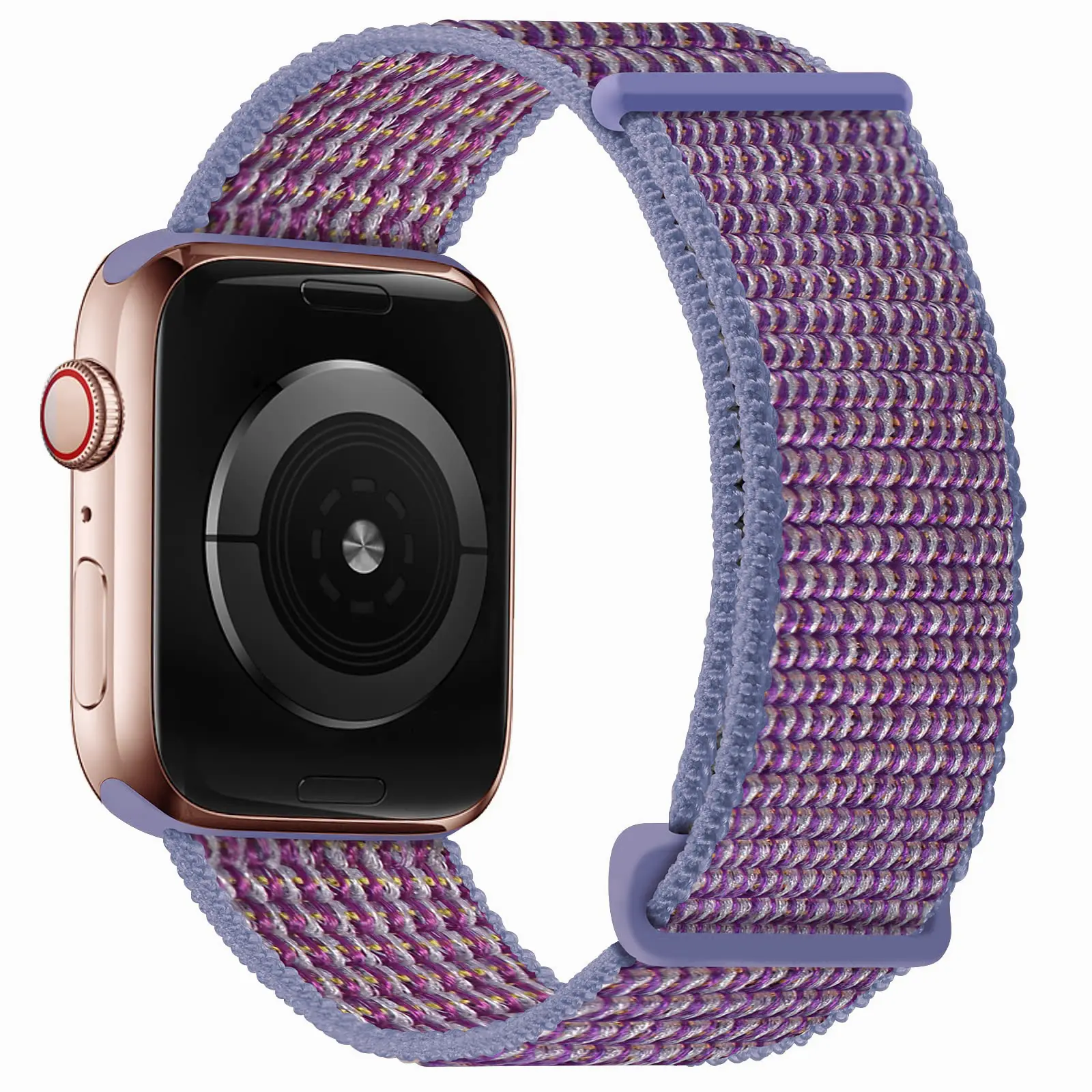 Nylonarmband Apple Watch Series 12 43mm Lila