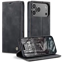 iPhone 17 Pro Max Slankt pungetui, Sort