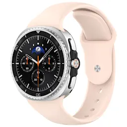 Samsung Galaxy Watch 9 40mm Reim i silikon, Lys rosa