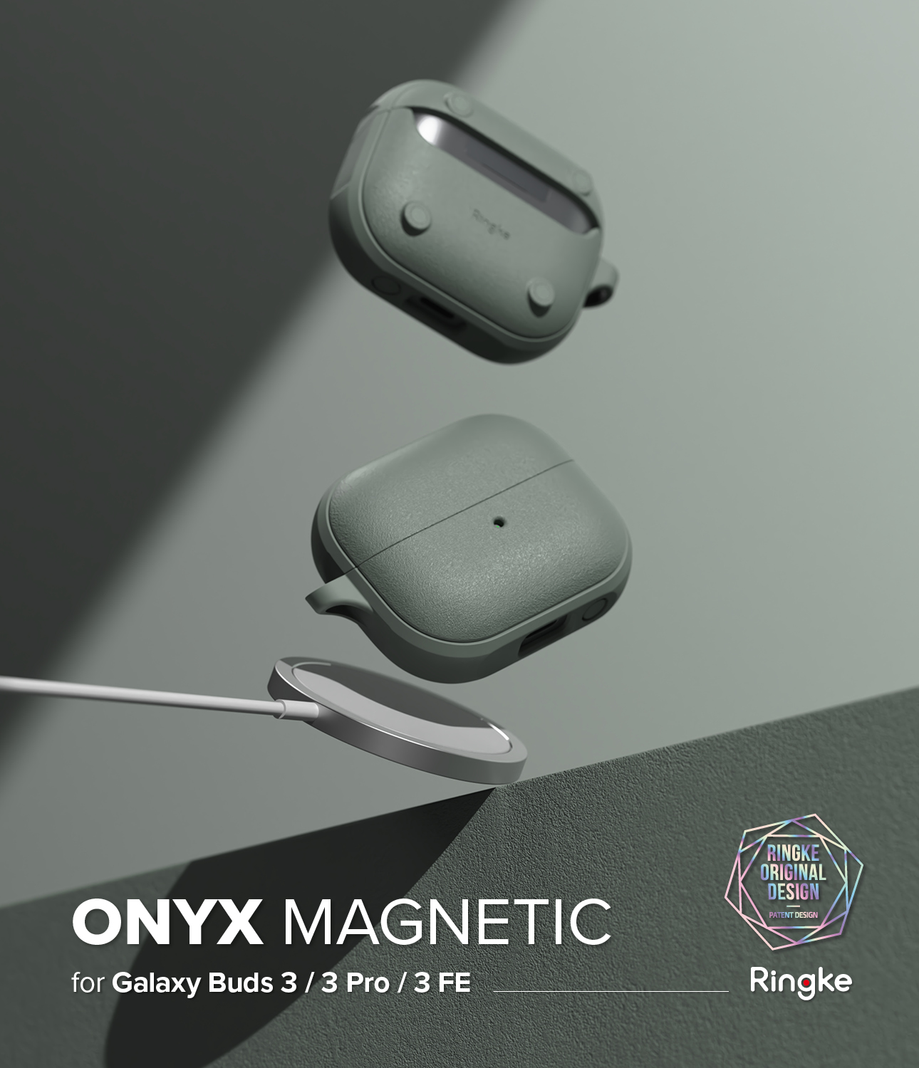 Onyx Magnetic Case Samsung Galaxy Buds 3 FE Sage Green