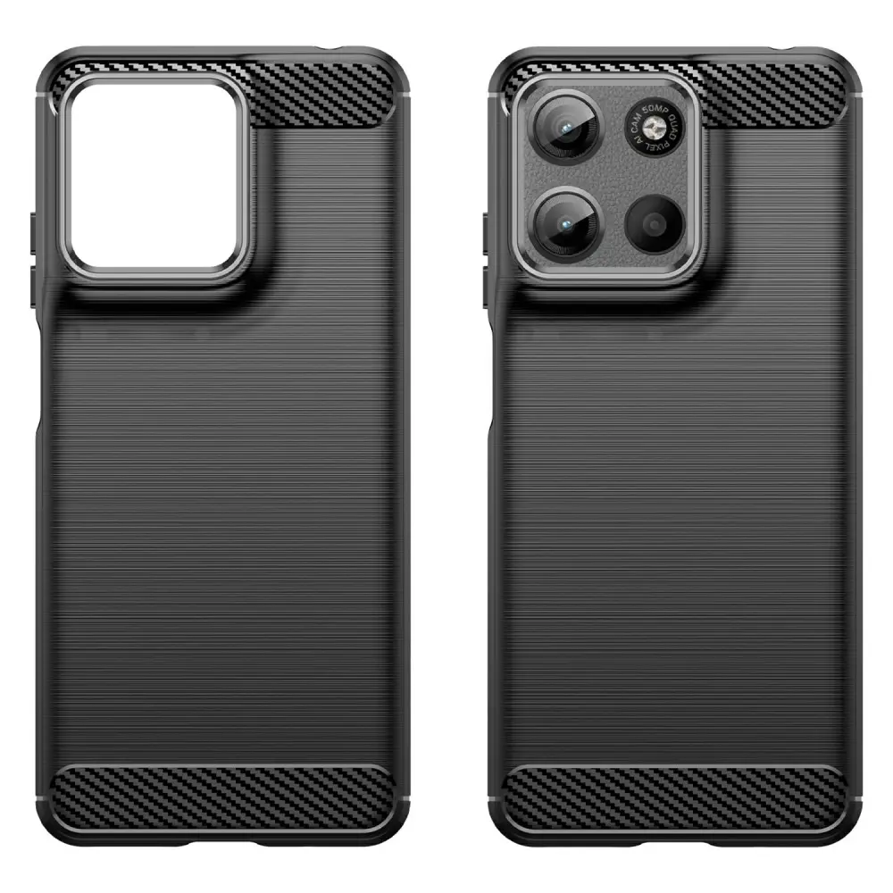 Motorola Moto G15 Power Skal TPU Brushed Svart