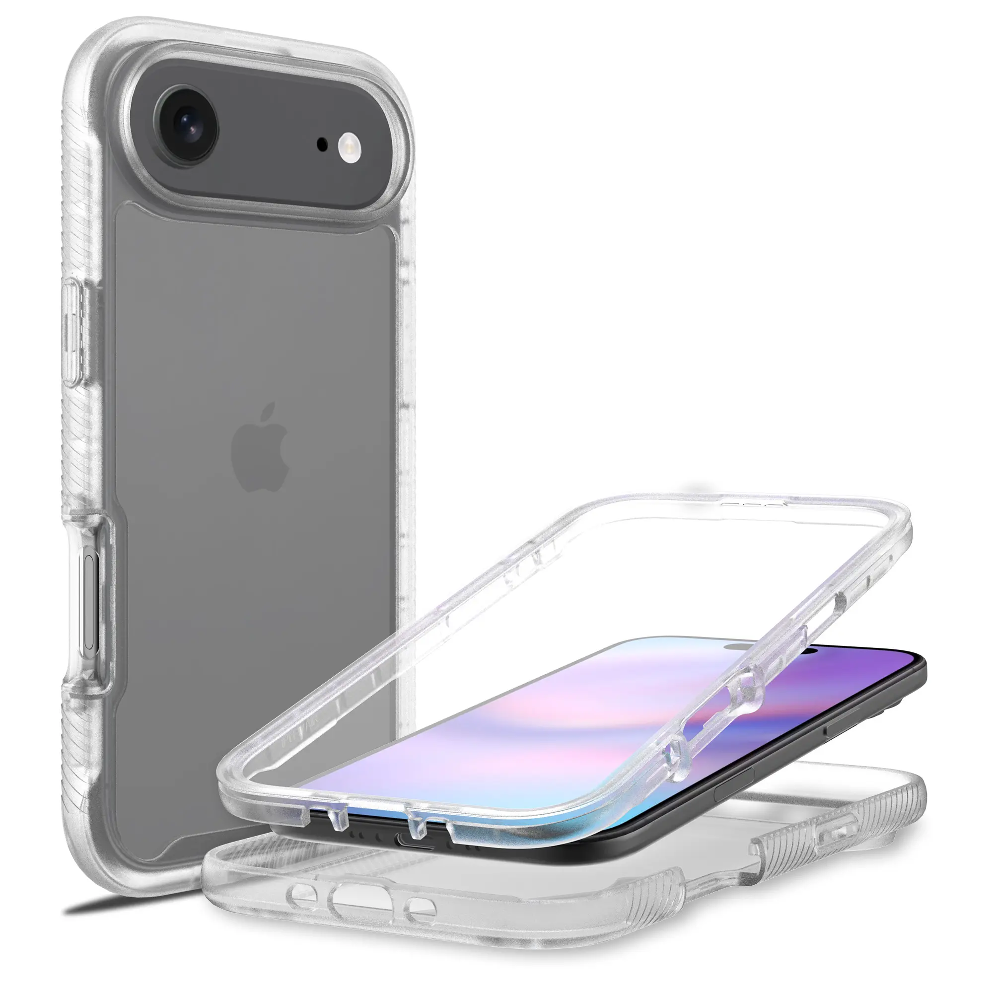 iPhone Air Mobilcover Full Protection, Gennemsigtig