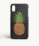Kuori iPhone Xs Max Pineapple Orange Lizard Black