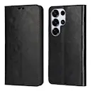 Mobiltaske Ægte Læder Samsung Galaxy S26 Ultra Sort
