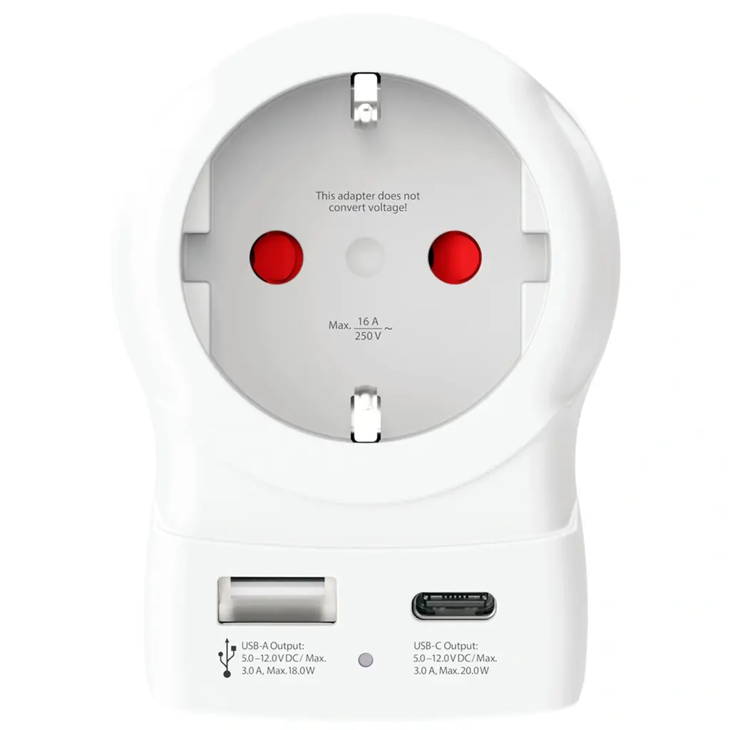 Europe to UK USB AC PD 20W