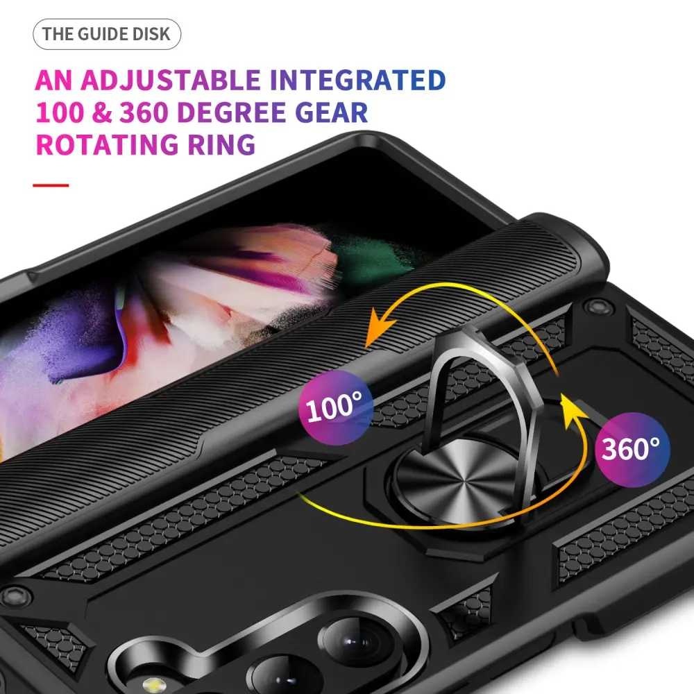Hybridskal Tech Ring Samsung Galaxy Z Fold 6 svart