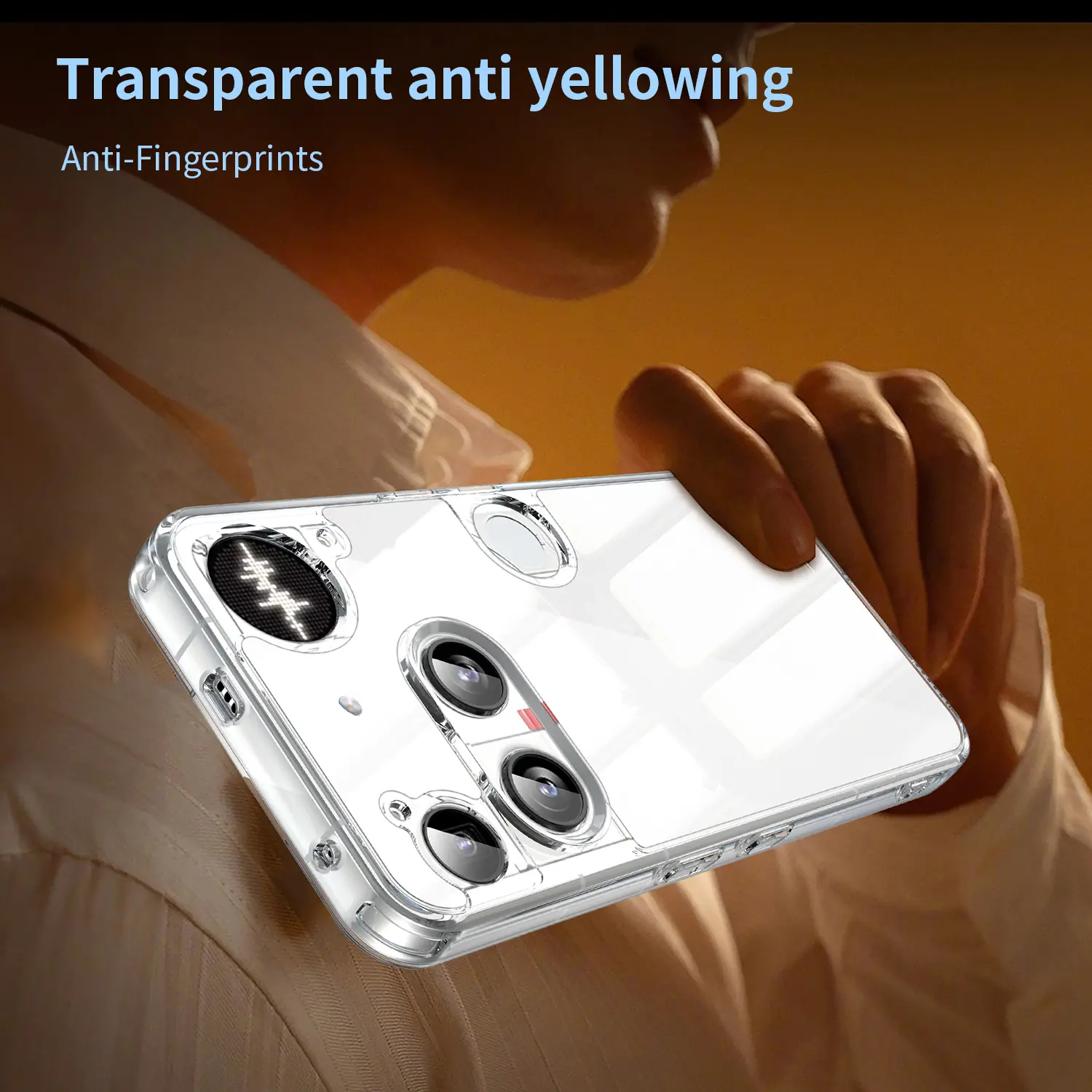 Hybridskal Nothing Phone 3 Genomskinlig
