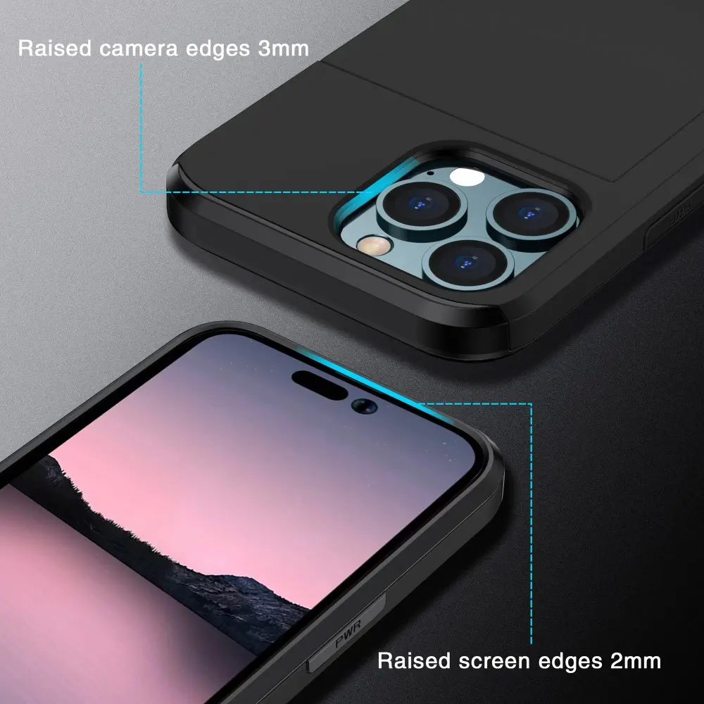 Skal Kortfack iPhone 15 Pro Max Svart