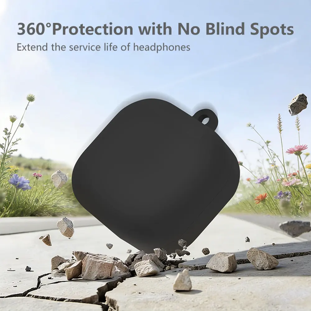 Silikonskal med karbinhake Samsung Galaxy Buds 4 Pro Svart