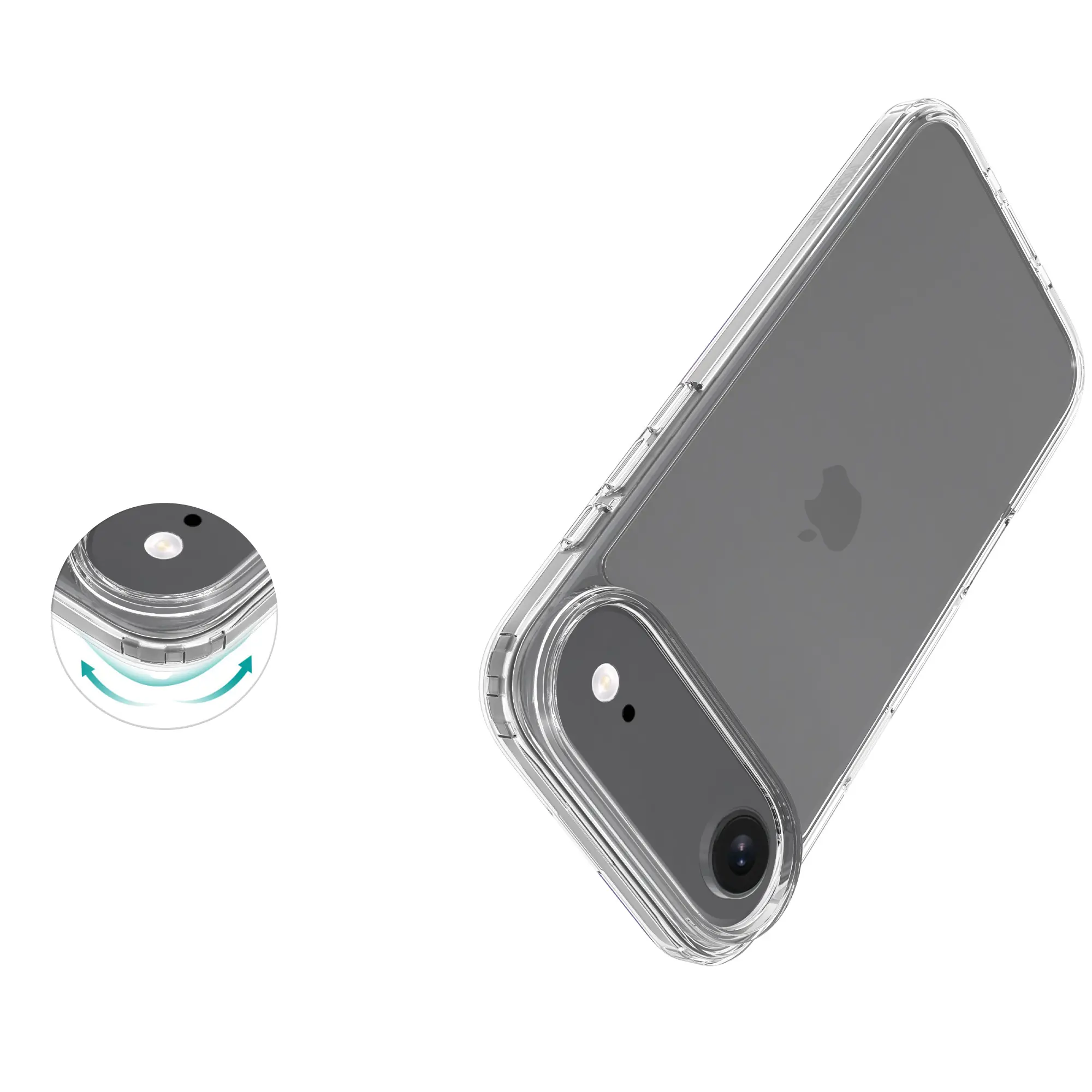 Hybridskal iPhone Air Genomskinlig
