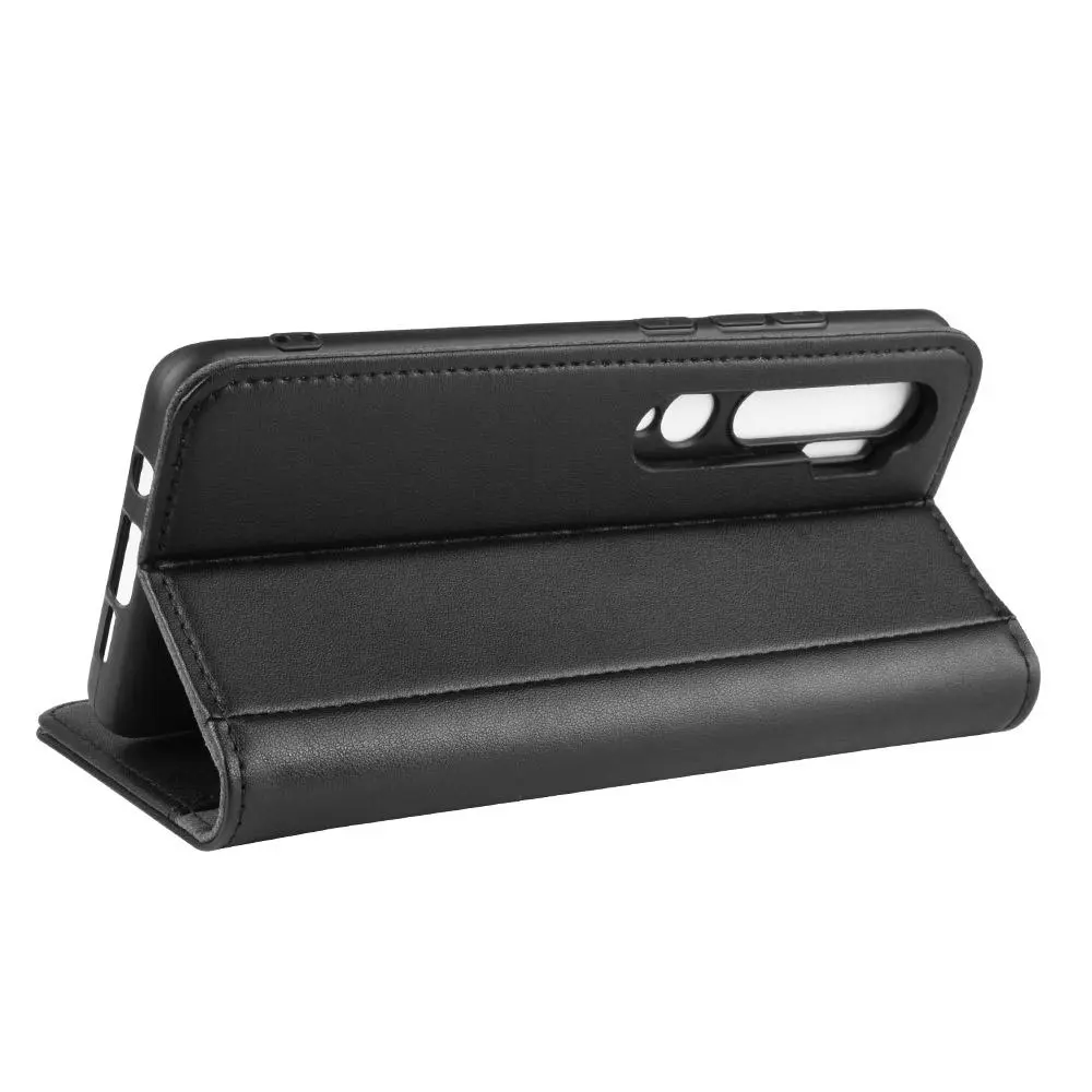 Äkta Läderfodral Xiaomi Mi Note 10/10 Pro Svart