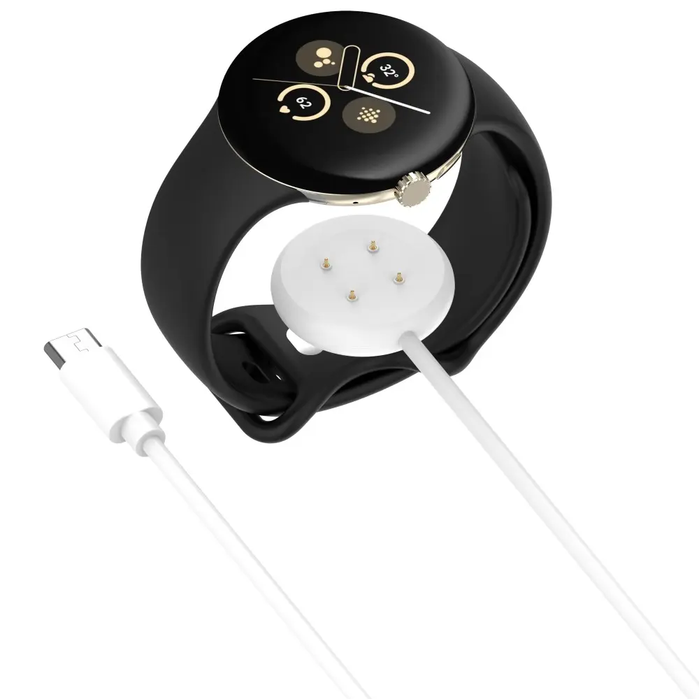 Magnetisk laddare USB-C 1m Google Pixel Watch 3 45mm Vit