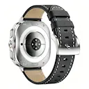 Samsung Galaxy Watch Ultra 47mm Armband i äkta läder, svart