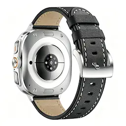 Læderrem Samsung Galaxy Watch Ultra 47mm sort