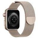 Apple Watch Ultra 49mm 4th Gen Reim Milanese Loop, Champagnegull