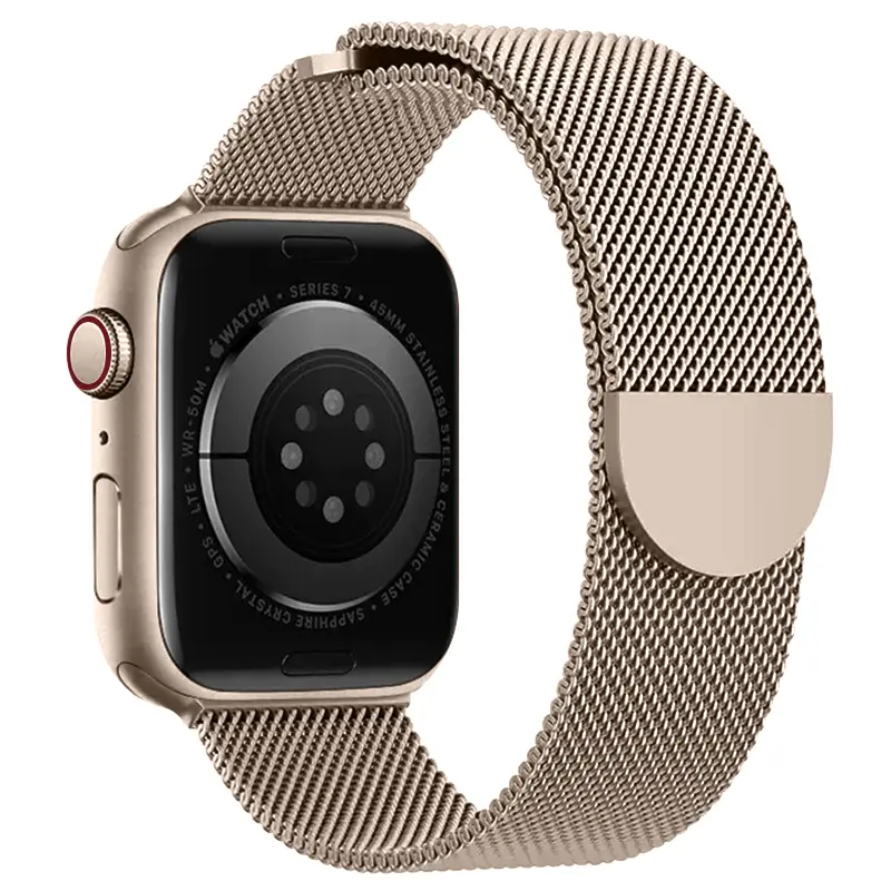 Armband Milanese Apple Watch Series 12 43mm Champagneguld