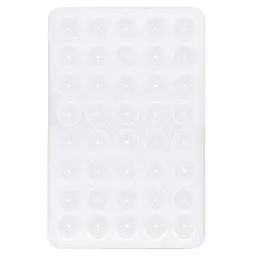 Mobilholder med dobbeltsidede sugekopper hvid