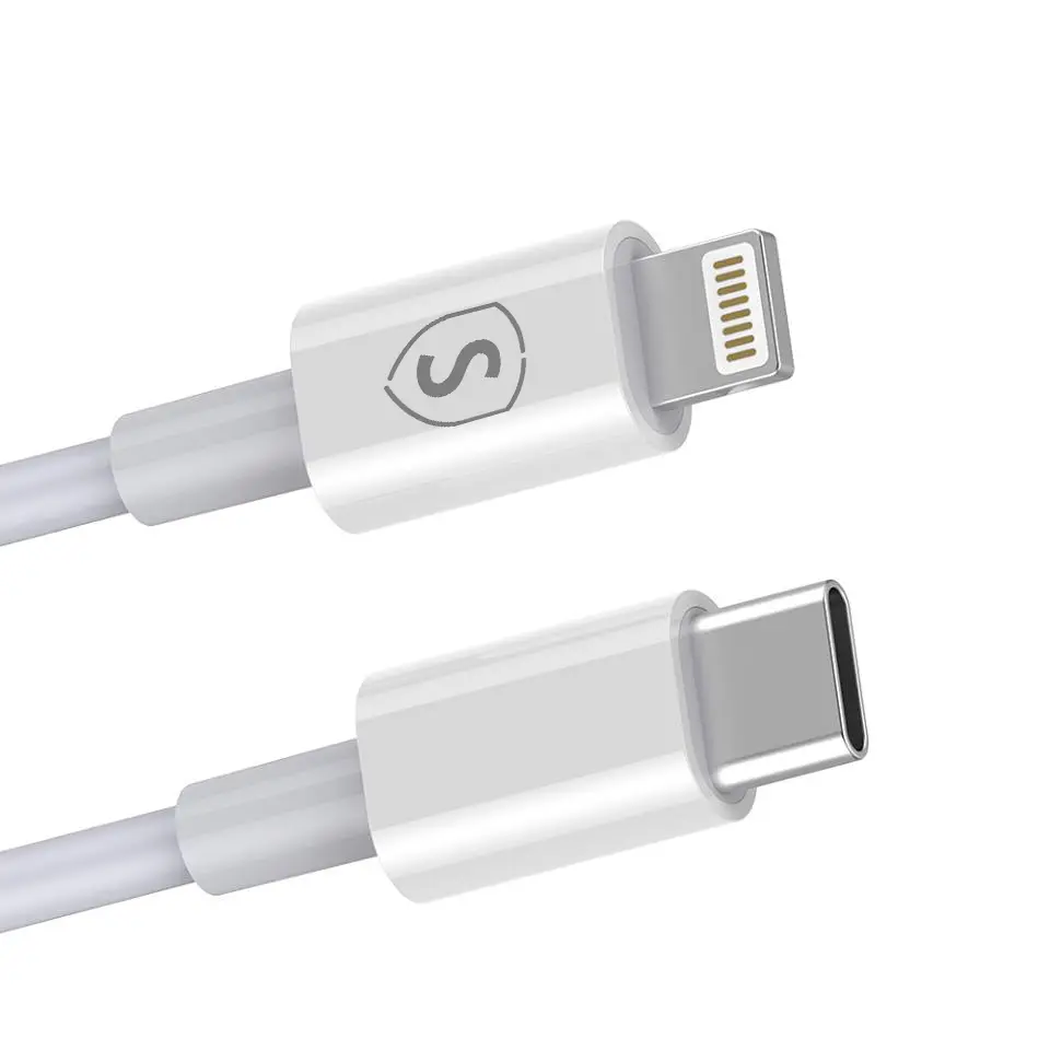 USB-C till Lightning-kabel 2.1A 2m Vit