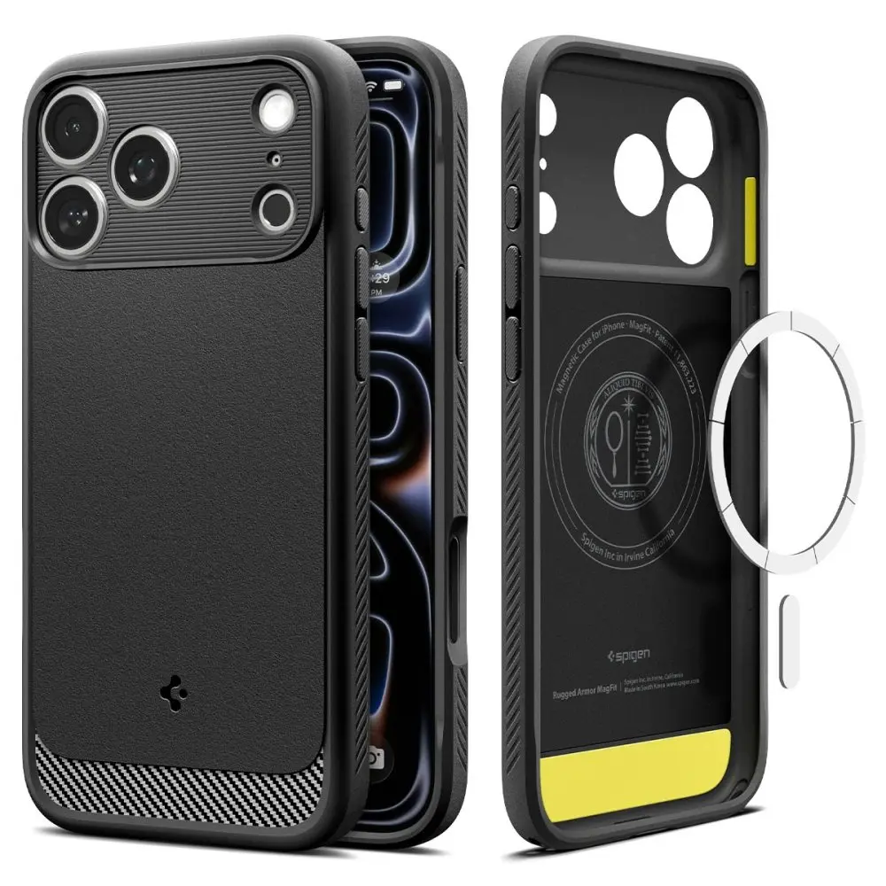 Case Rugged Armor MagSafe iPhone 18 Pro Matte Black