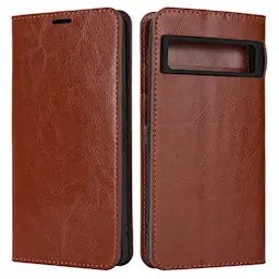 Google Pixel 8 Pro Smidigt mobiletui i ægte læder, Brun