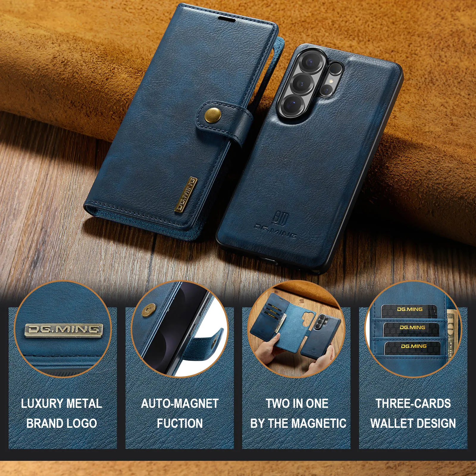 Magnet Wallet Samsung Galaxy S26 Ultra Blue