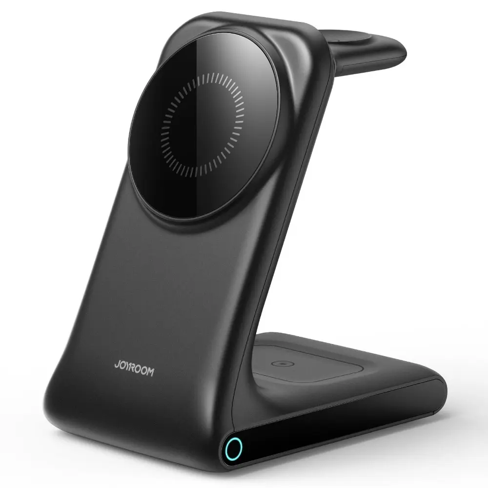 3-in-1 Magnetisk Trådløs Ladebase sort