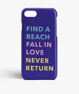 iPhone 8 Deksel Find a Beach Purple