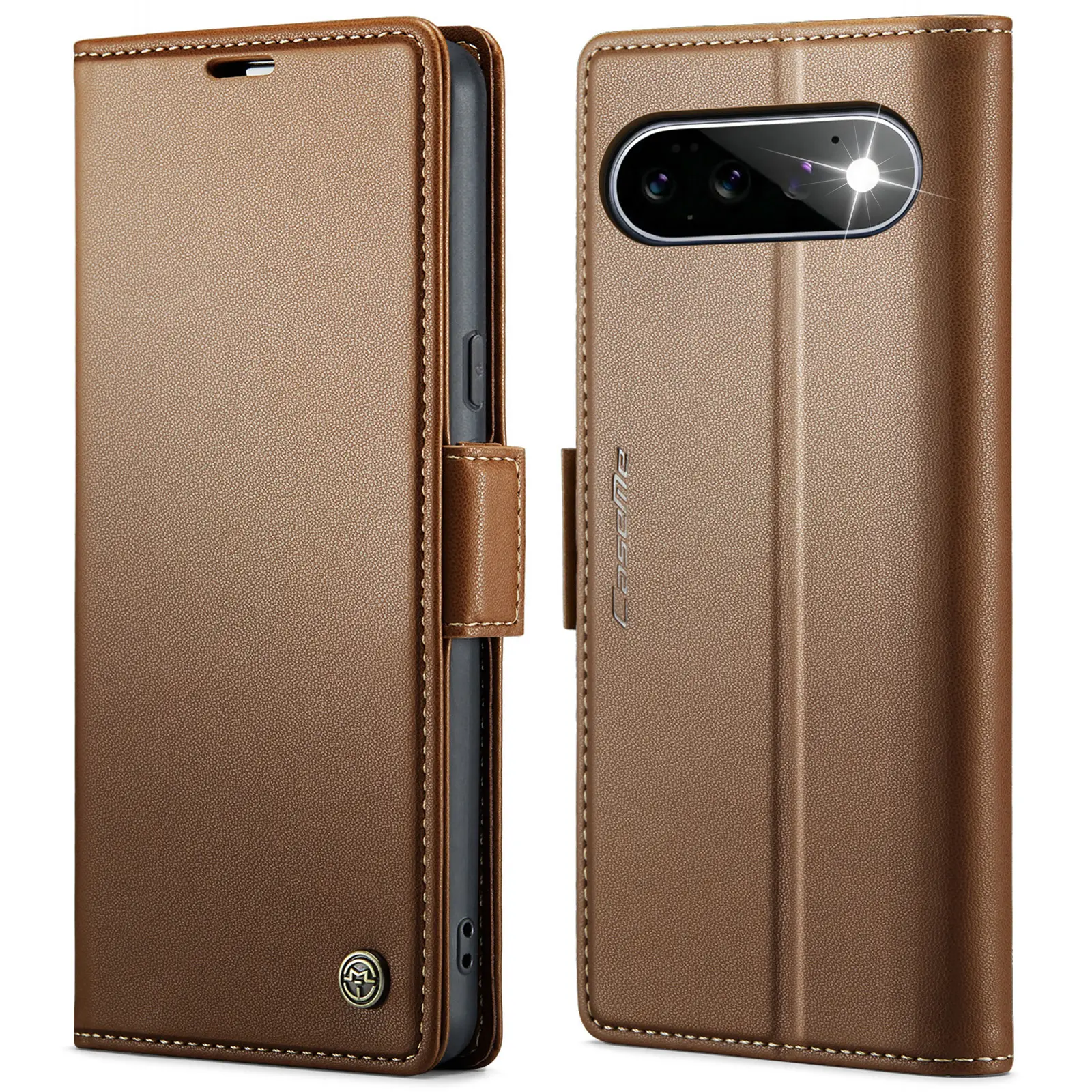 Google Pixel 11 Pro Slankt RFID-pungetui, Brun