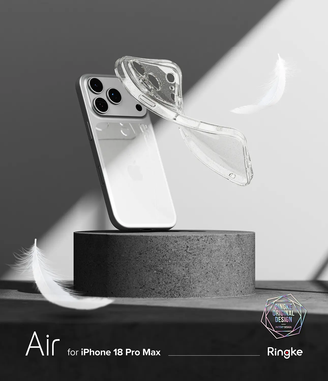 Air Case iPhone 18 Pro Max Glitter Clear