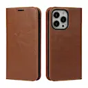 Mobiltaske Ægte Læder iPhone 13 Pro Brun