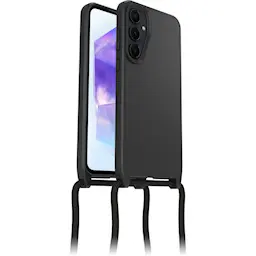 Samsung Galaxy A55 Cover med halskæde React Necklace, Sort