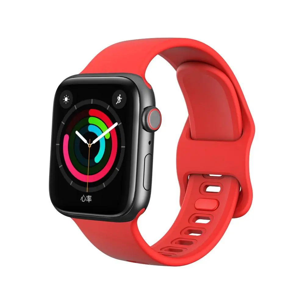 Rem af silikone til Apple Watch Series 8 41mm Rød