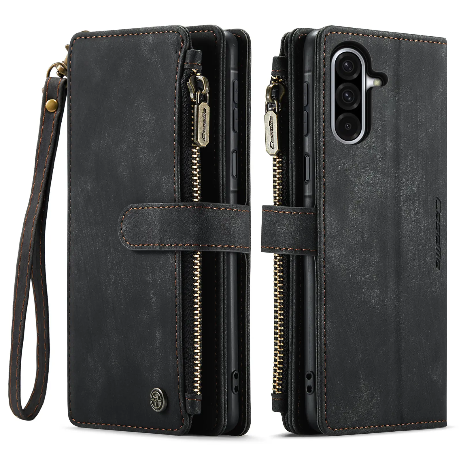 Zipper Plånboksfodral Samsung Galaxy A57 Svart