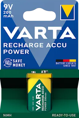 Ladattava 9V-paristo 200mAh