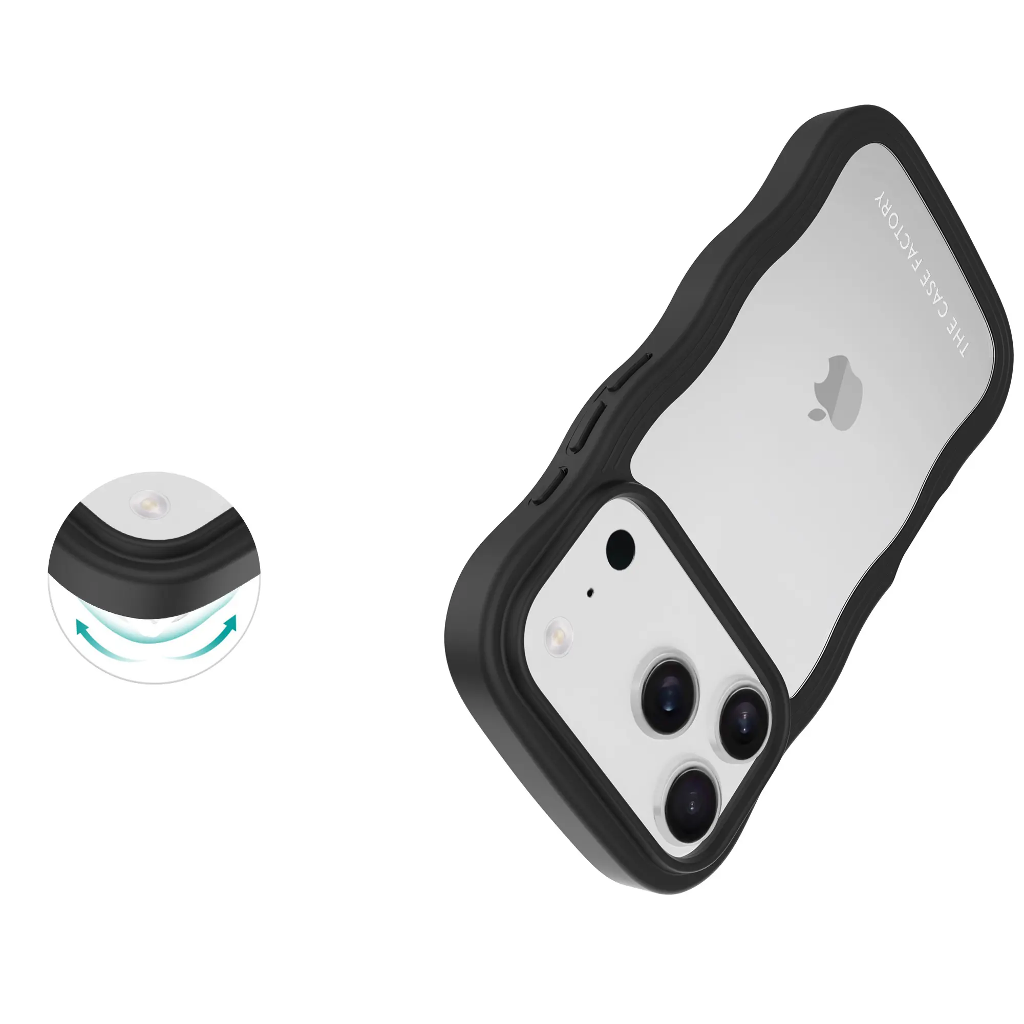The Wave Case iPhone 17 Pro Svart
