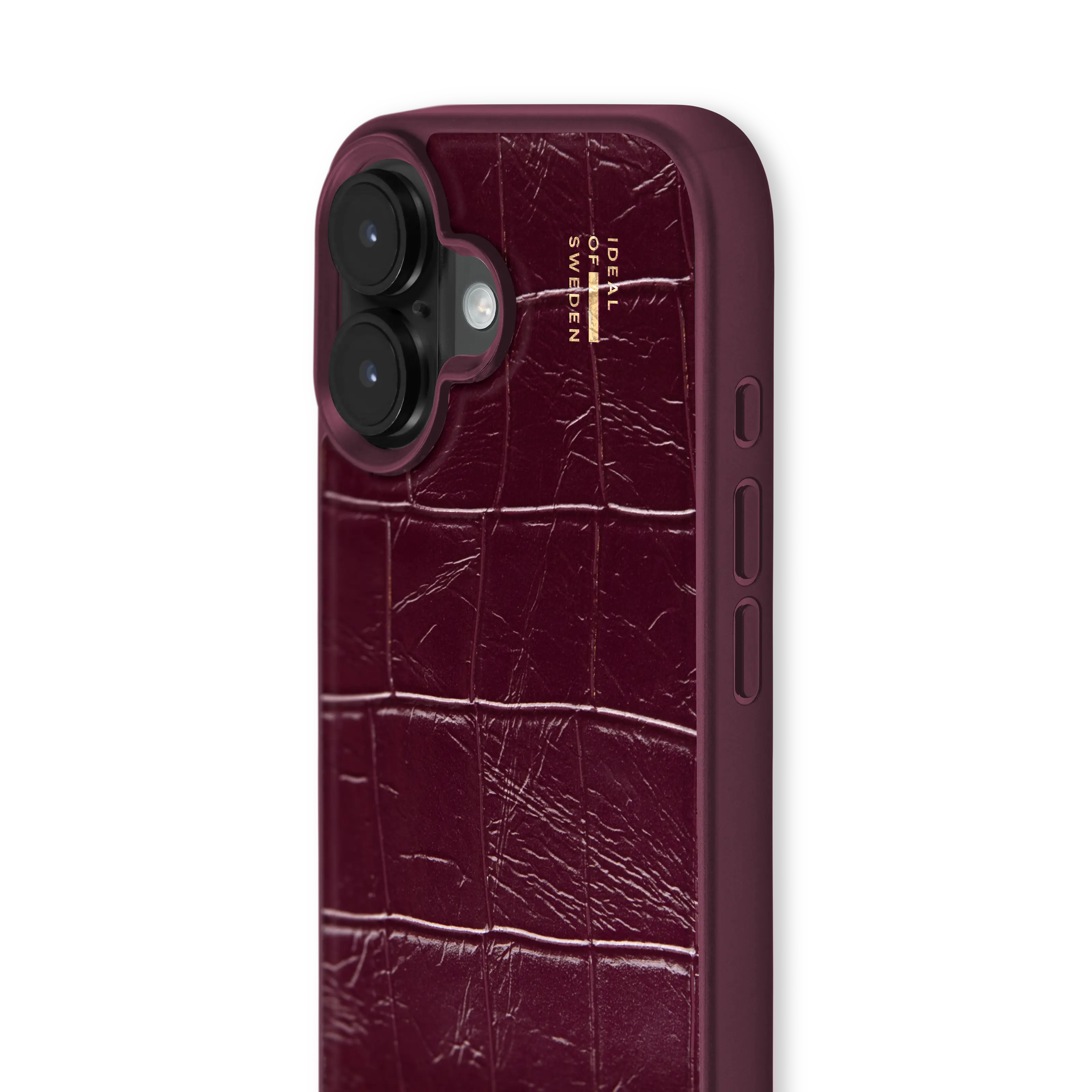 Vegan Leather MagSafe Case iPhone 17 Fine Wine Croco