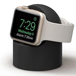 Apple Watch Opladningsstander i silikone, Sort